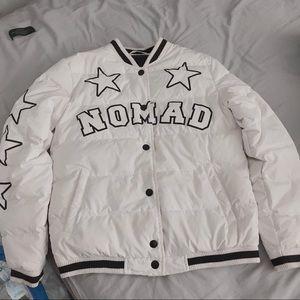 Winter white puffer jacket down jacket